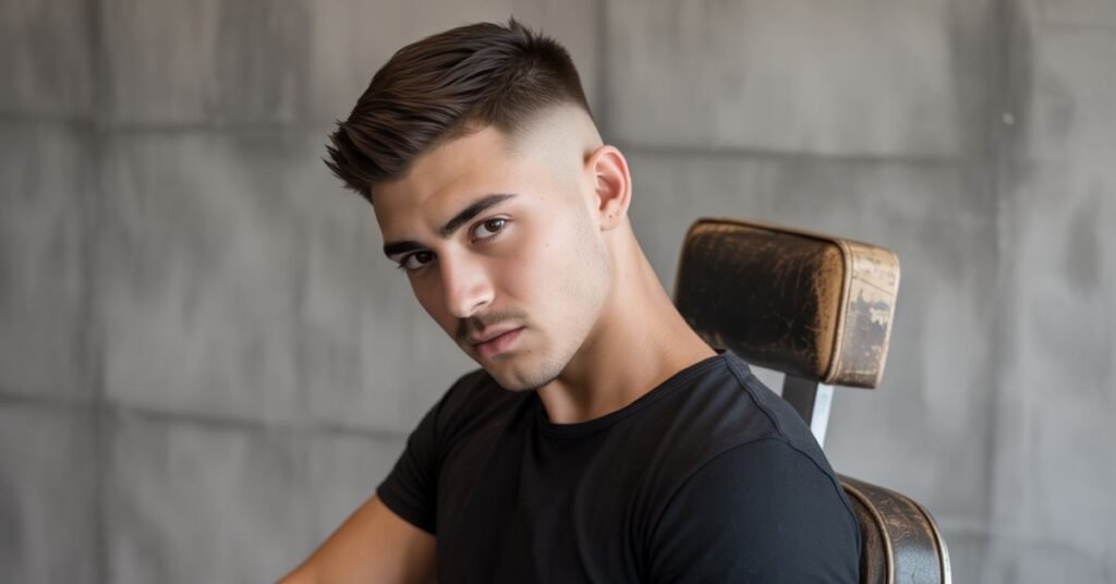 young men's haircut