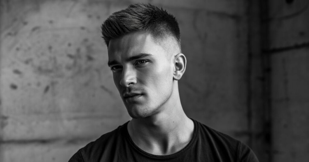 young men's haircut