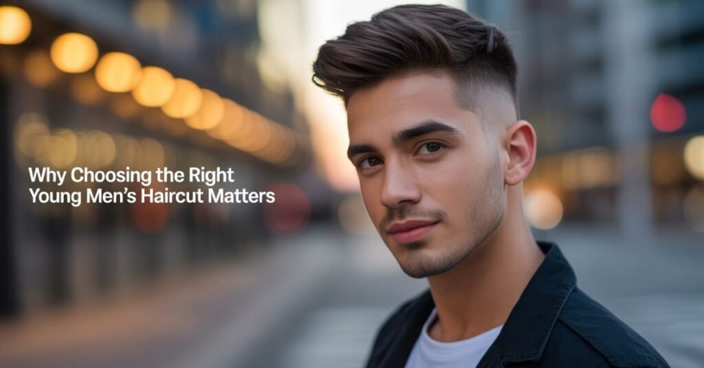young men's haircut