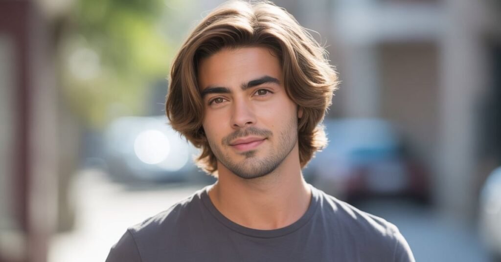 shoulder length haircuts for men