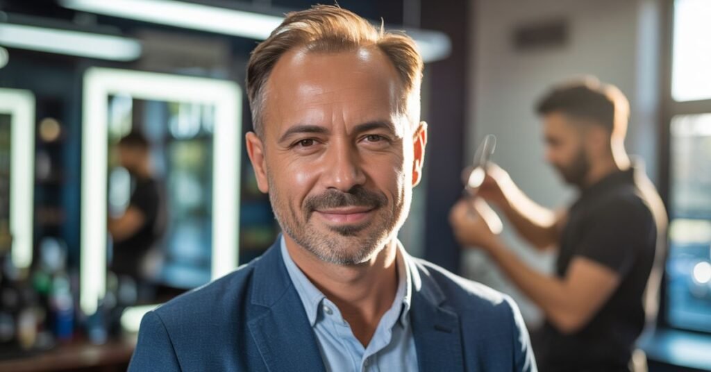 haircut for balding men