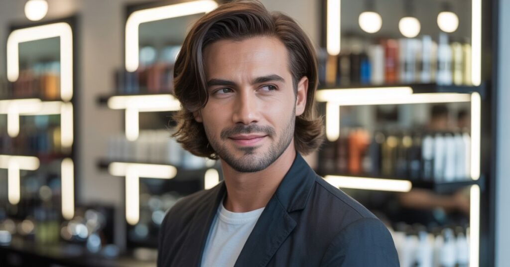 shoulder length haircuts for men