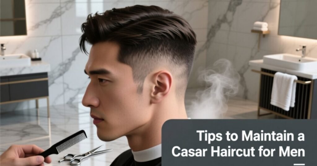 Caesar haircut men