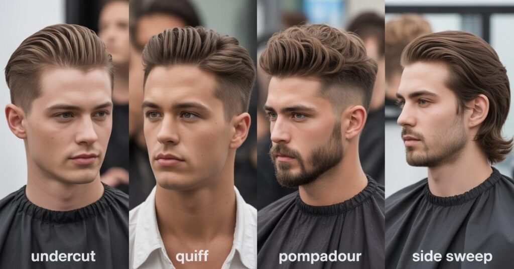men's haircuts long on top