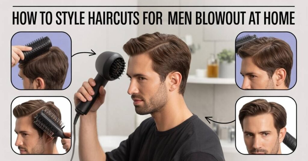 haircuts for men blowout