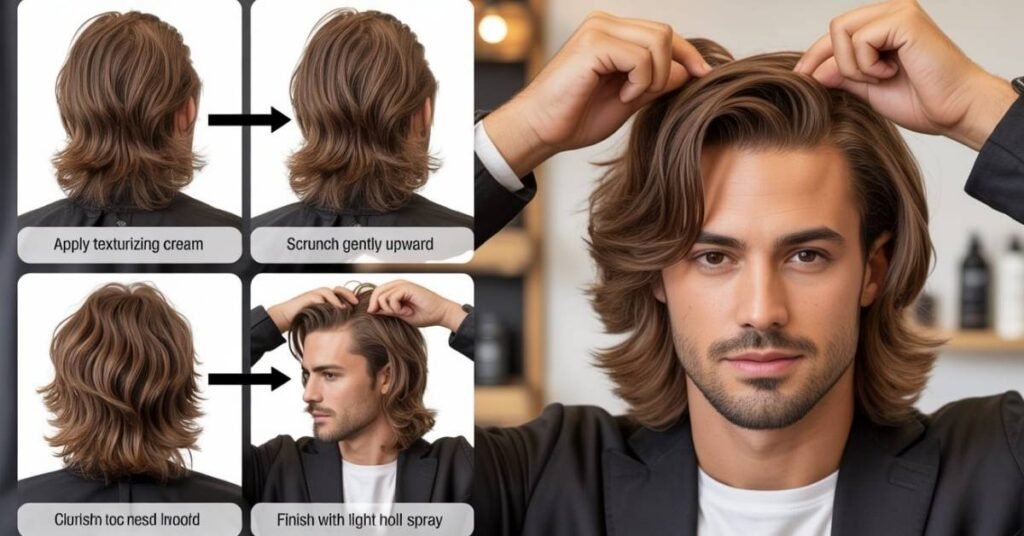 long layered men's haircut