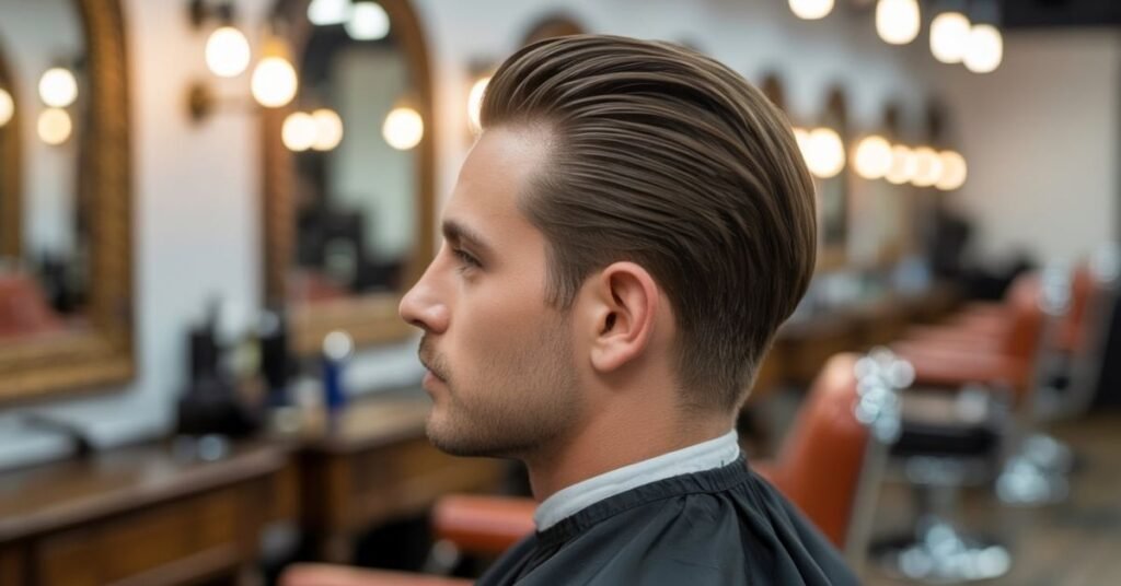 slick back haircut men