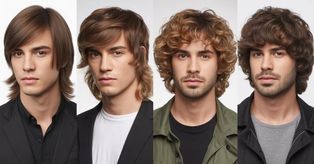 long layered men's haircut