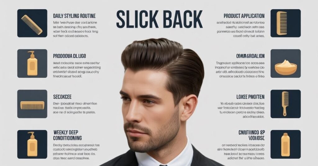slick back haircut men