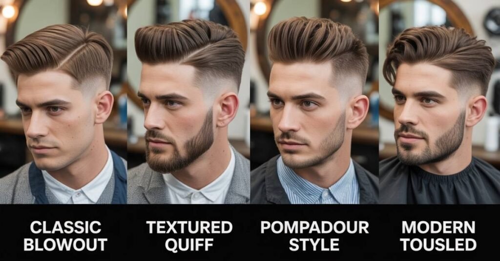 haircuts for men blowout