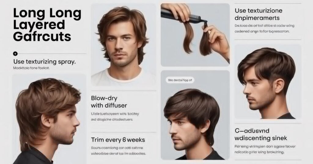 long layered men's haircut