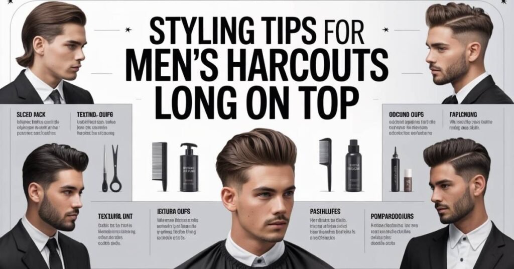 men's haircuts long on top