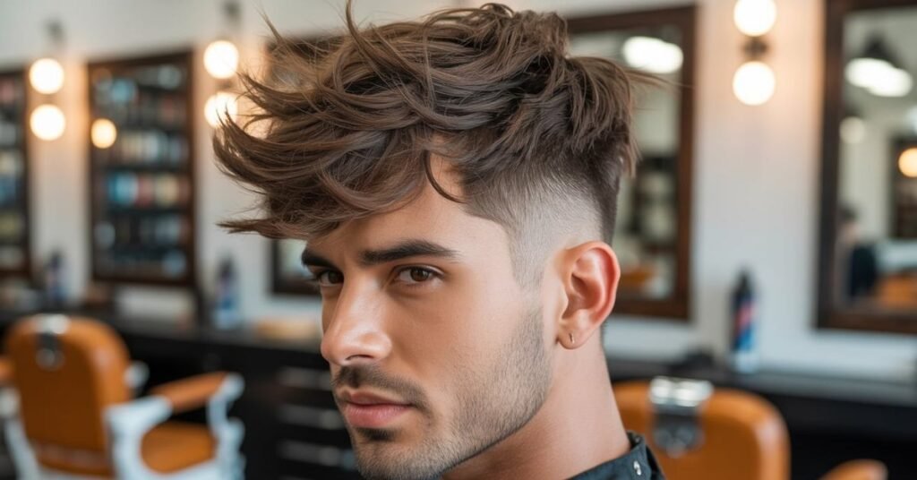 men's short haircuts messy
