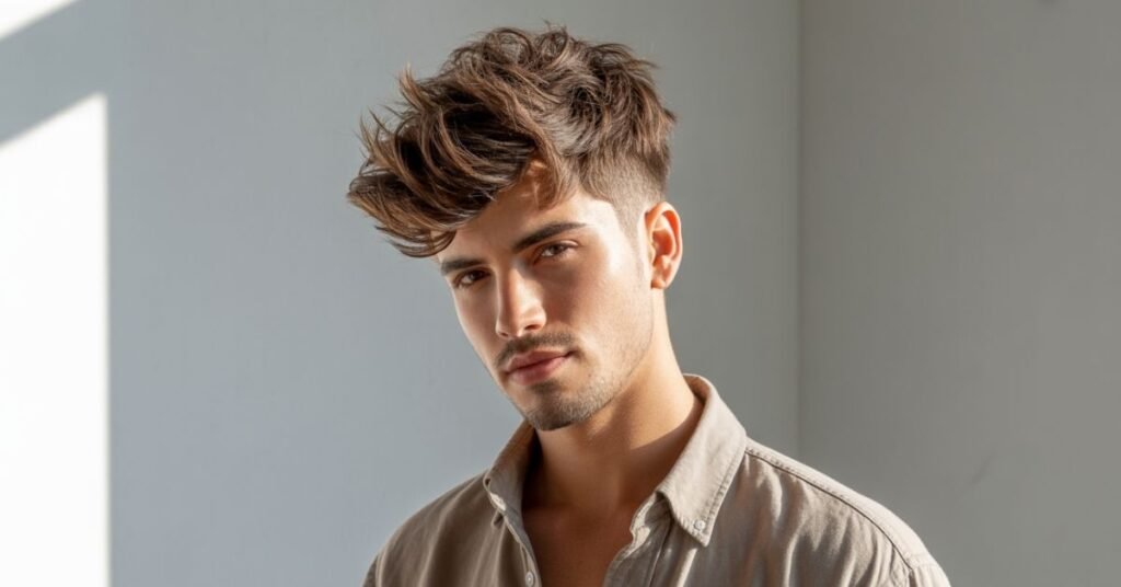 men's short haircuts messy