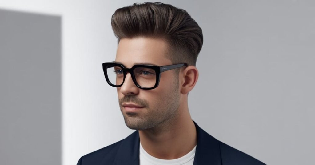 haircut men glasses