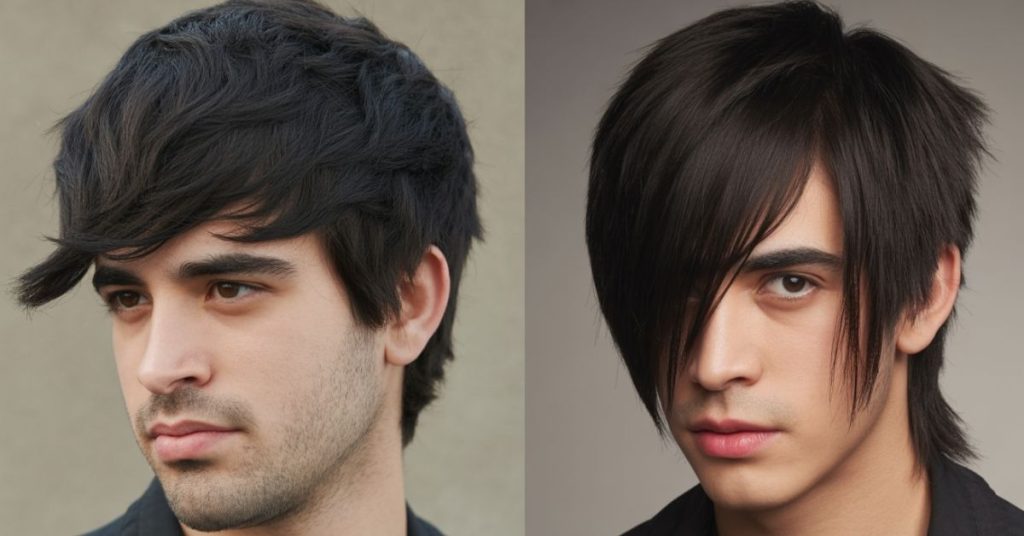 men's emo haircut