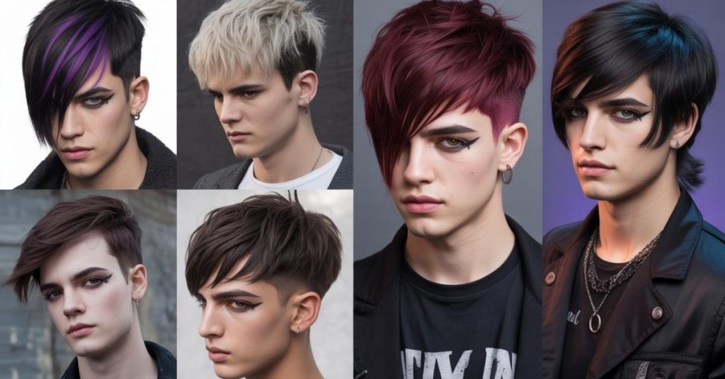men's emo haircut