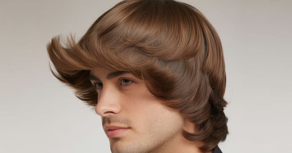 men's feathered haircut