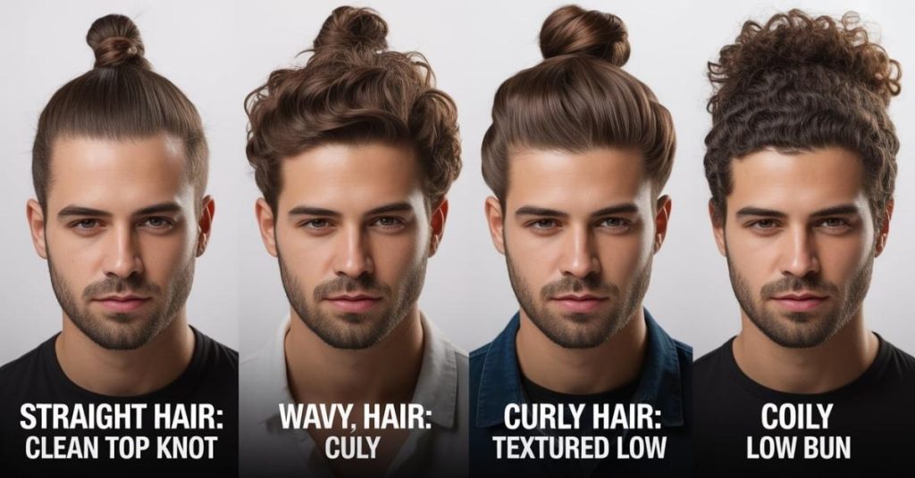 man bun haircut for men