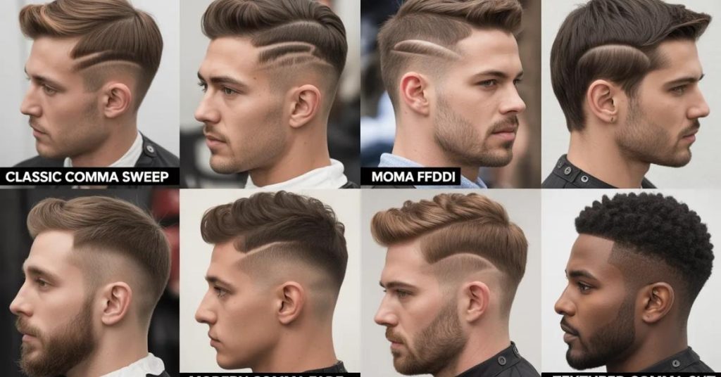 comma haircut men