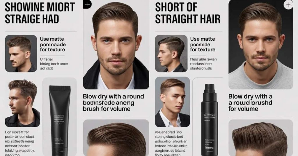 short haircut styles for men with straight hair