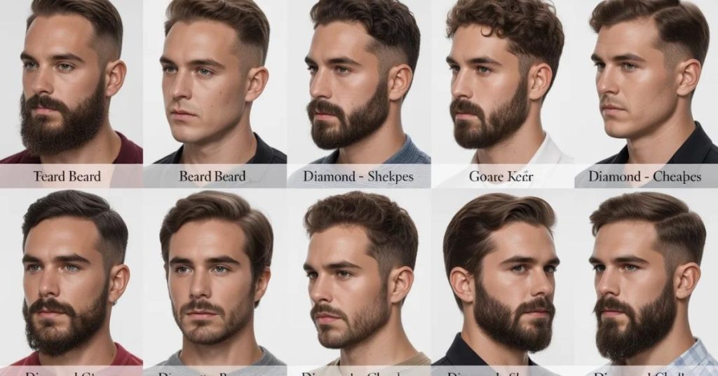 diamond face haircut men