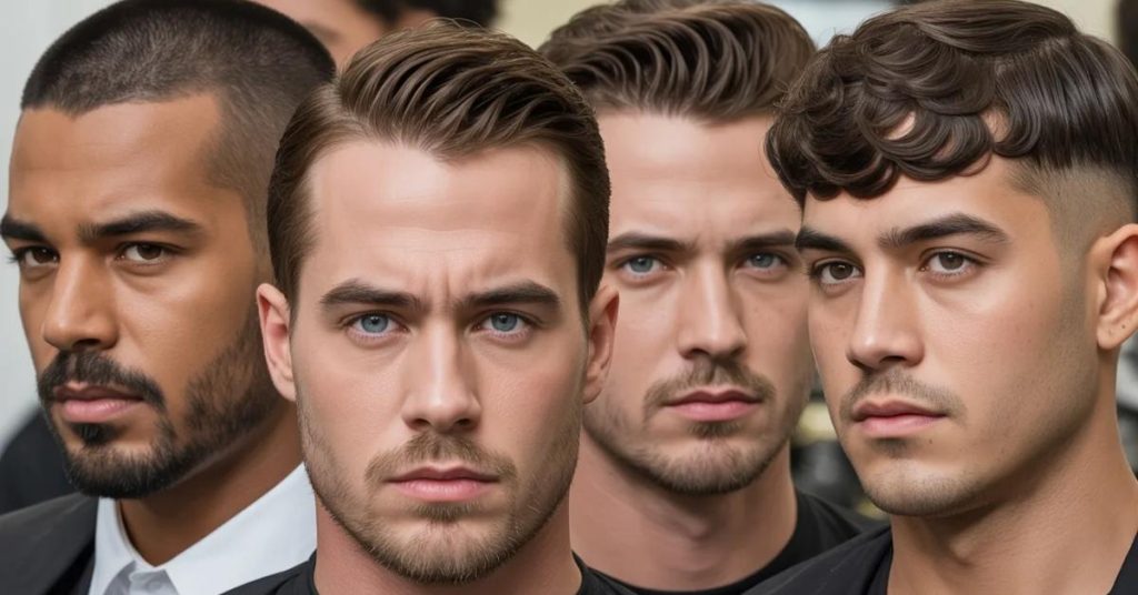 diamond face haircut men