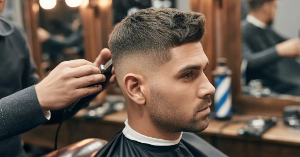 textured crop haircut men