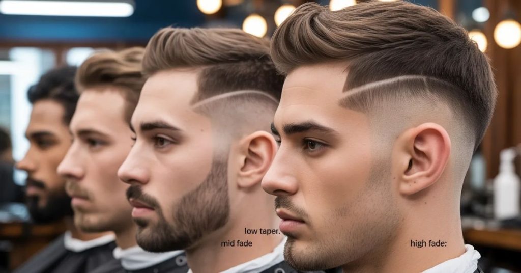 taper fade haircut black men