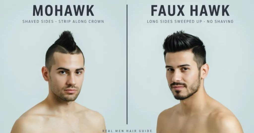 faux hawk haircut for men