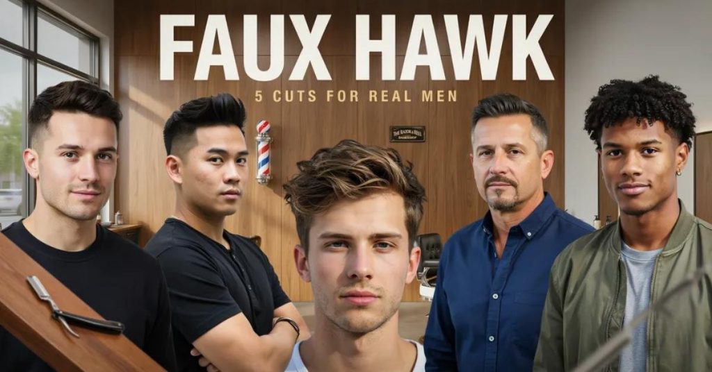 faux hawk haircut for men