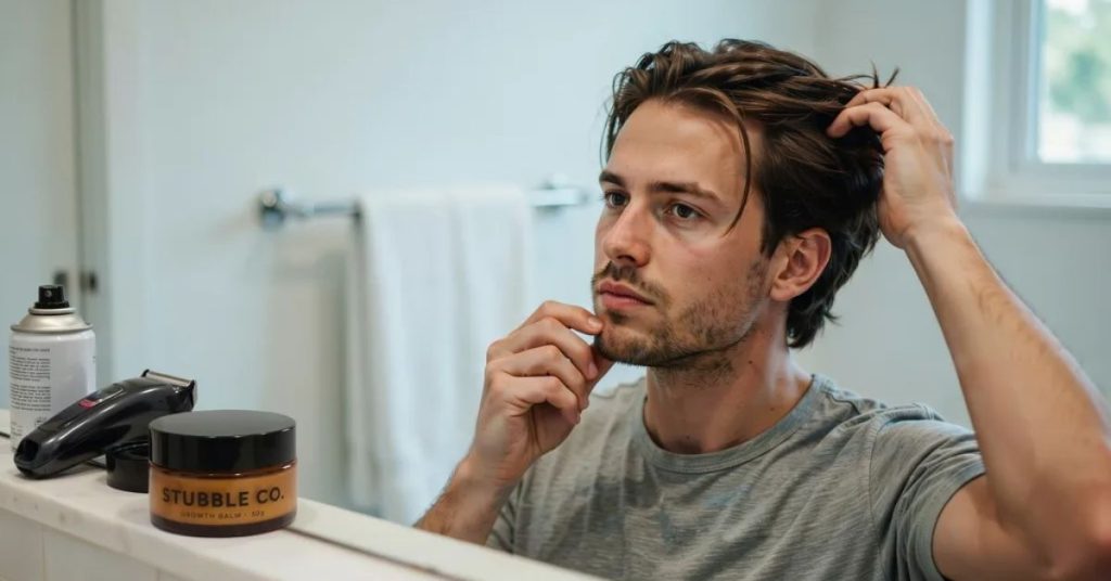 haircuts for growing out hair men's