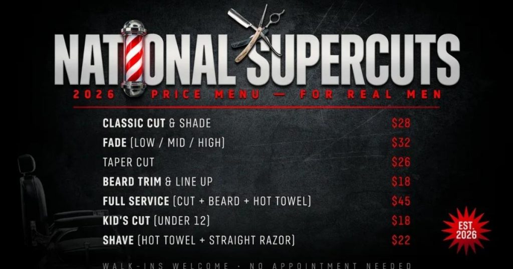 how much is a haircut at supercuts for men