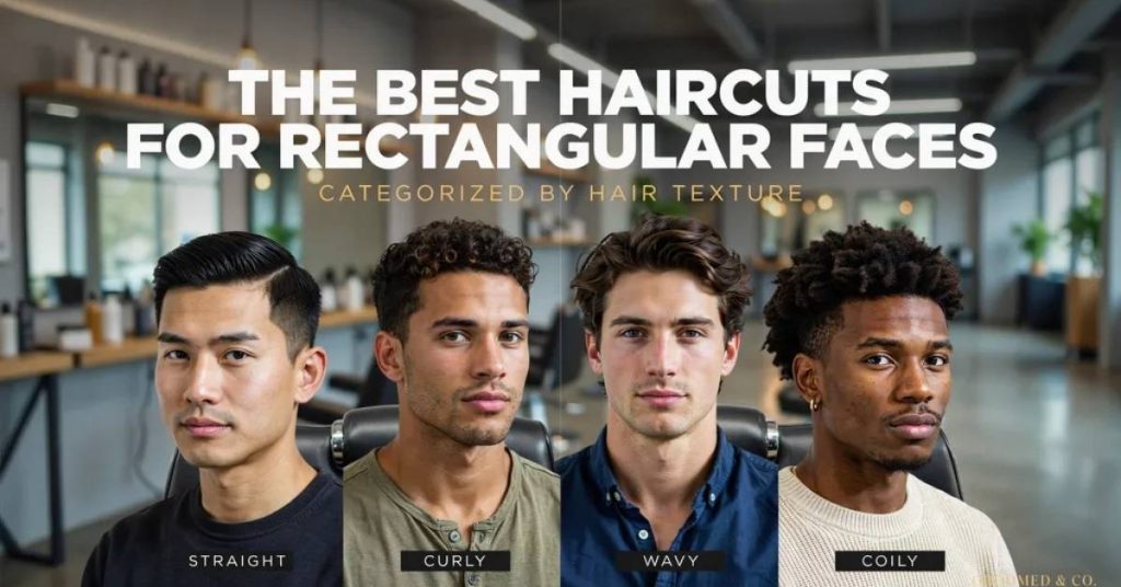 haircuts for rectangular face shape men