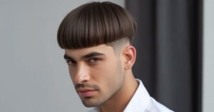 mushroom haircut men