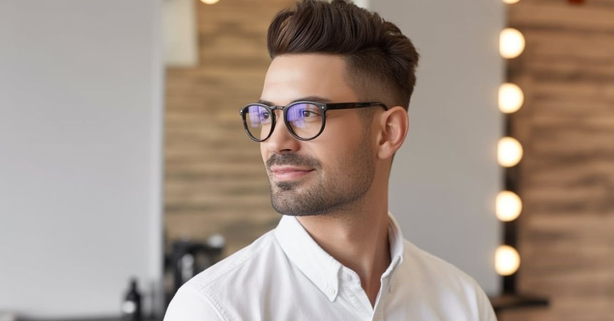 haircut men glasses