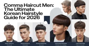 comma haircut men