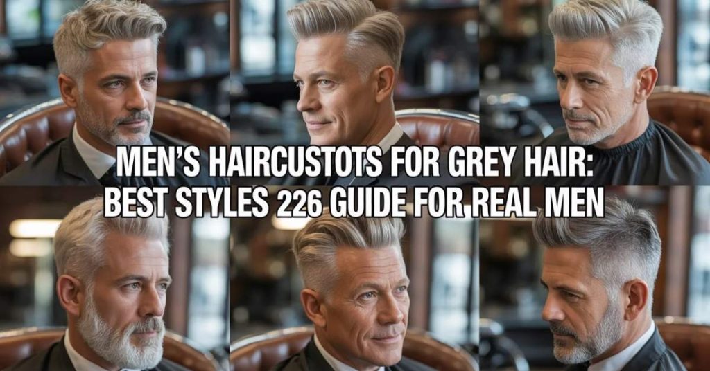 men's haircuts grey hair