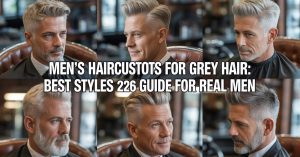 men's haircuts grey hair