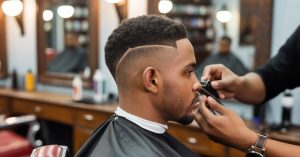 taper fade haircut black men