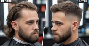 before and after haircuts men