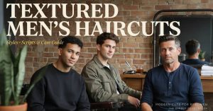 textured men's haircut