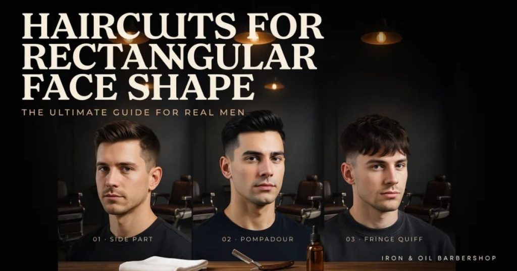 haircuts for rectangular face shape men