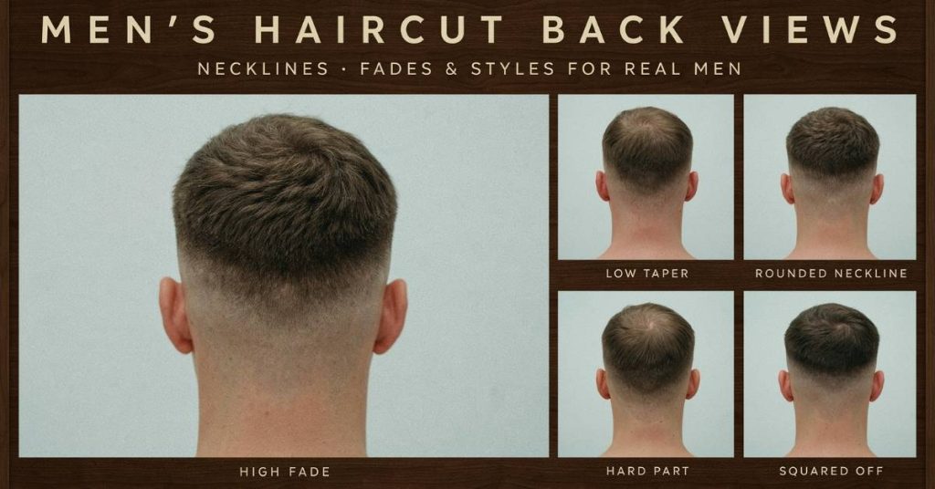 men's haircut back view